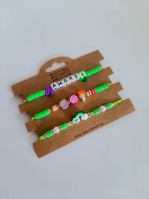 Armbandenset groen
