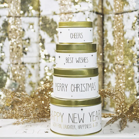 4 kaarsen in luxe giftbox wit