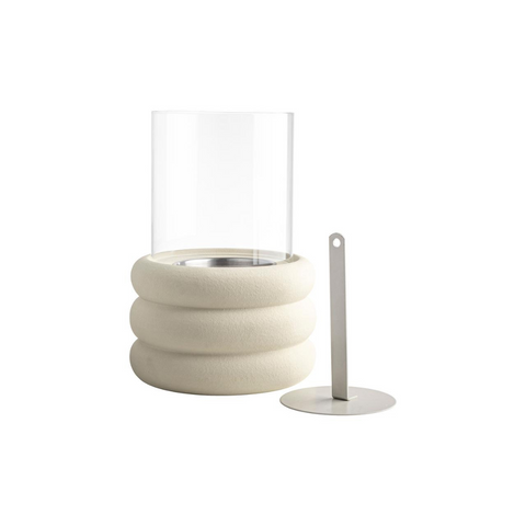 Bio brander ribbel wit