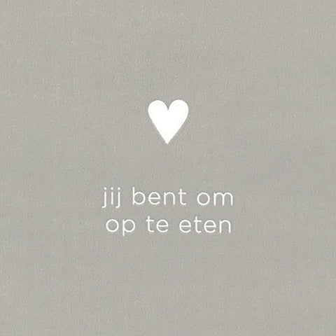 Servetten jij bent om op te eten