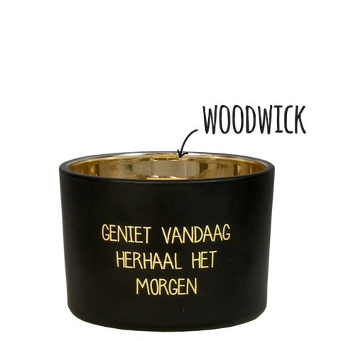 Sojakaars geniet vandaag herhaal het morgen