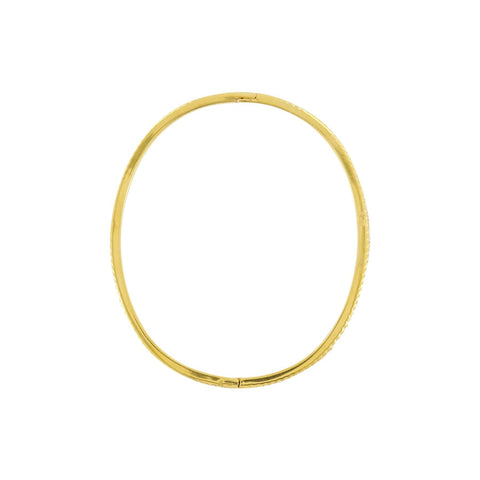 Bangle armband met hartje donkergroen