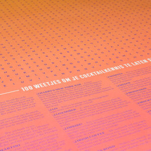 XL spelposter - cocktailwoordzoeker