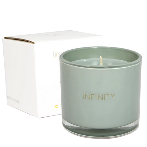 Geurkaars met wens en armband - Infinity