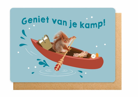 Geniet van je kamp eekhoorn