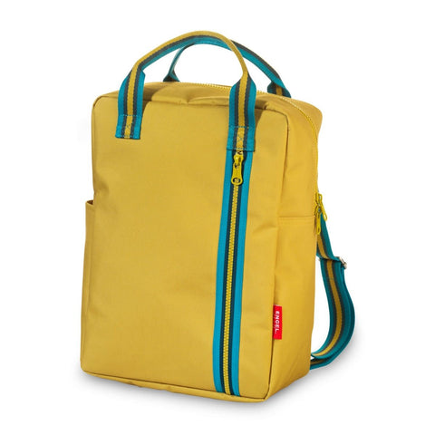 Rugzak large zipper 2.0 mustard
