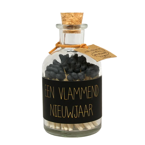 Lucifers zwart een vlammend nieuwjaar