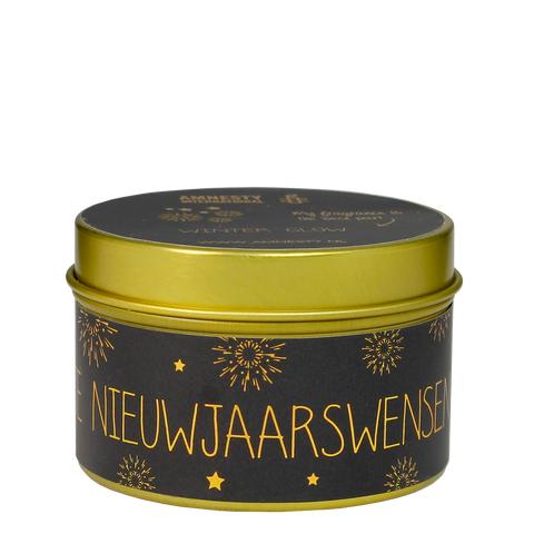 Sojakaars Blikje nieuwjaarswensen