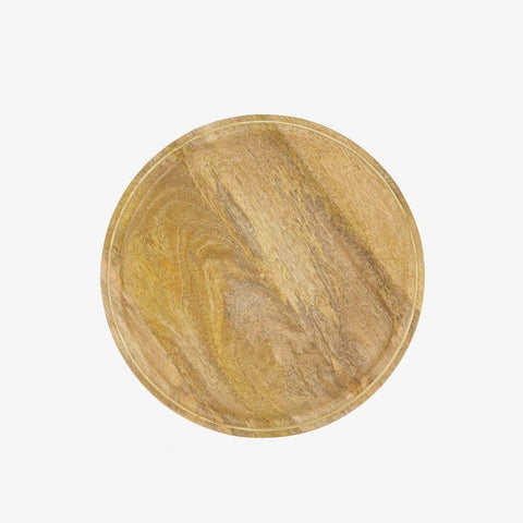 Houten stylingbord met gouden rand 30cm