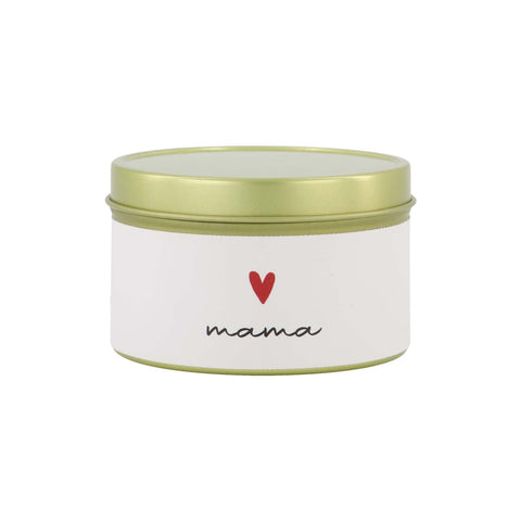 Geurkaars in katoenen zakje mama wit