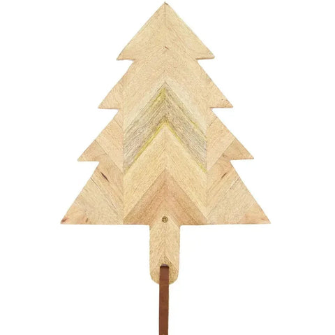 Houten serveerplank kerstboom 50x37cm