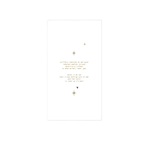 Servetten 11x20cm mistletoe